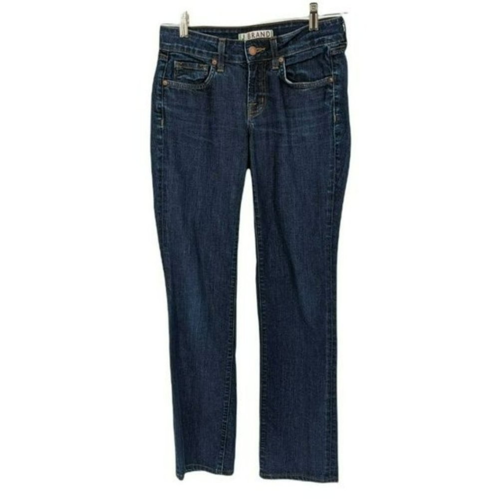J Brand Bombshell Jeans 28 Dark Wash Pure Cigarette Style Scarlett Cotton Denim